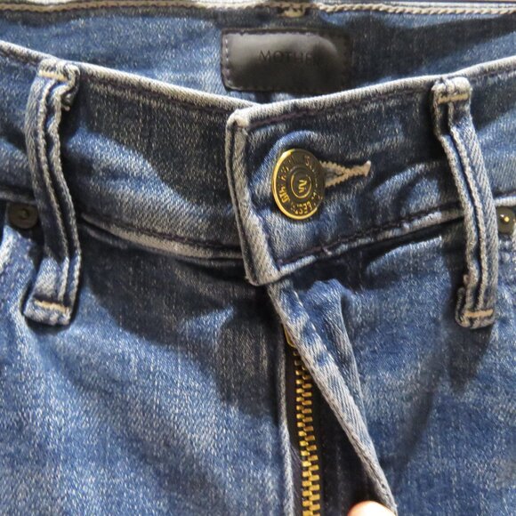 MOTHER The Mid Rise Dazzler Ankle Jeans in Wish On A Star - Size 25 - Picture 7 of 16